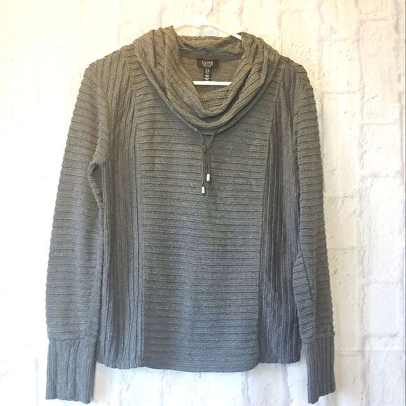 JONES NEW YORK Ribbed Cowlneck Pullover Small - Picture 1 of 8